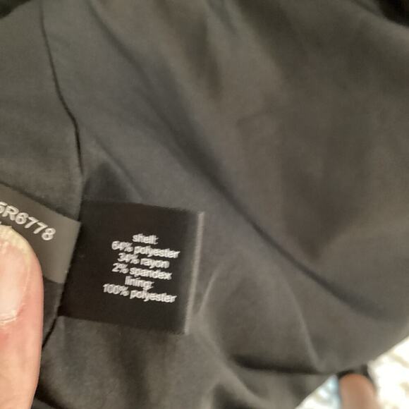 The Limited Womens Black/Khaki Plaid Large Blazer 3/4 Sleeve Preppy Career Lined - Picture 3 of 6